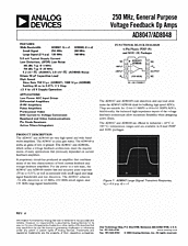 DataSheet AD8047 pdf